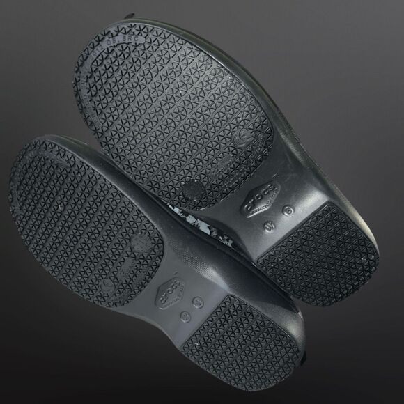 Crocs Neria Pro II Black/Grey/White Flowers Dual Comfort Clogs Size W 8 - Picture 5 of 5